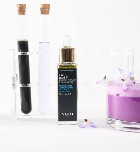 Sérum en huile Anti Imperfections Yodi Shake It au charbon purifiant et bakuchiol
