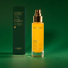 brume aloe vera vanille elixir sur fond vert yodi