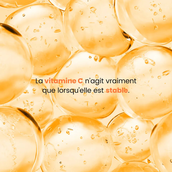 La vitamine C n'agit vraiment que lorsqu'elle est stable : texture du sérum Vita C Peptide 10