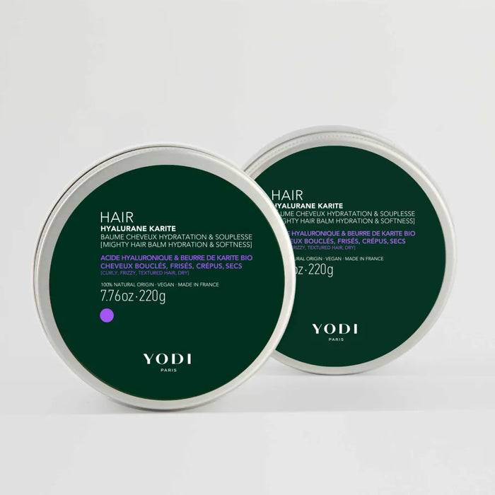 Duo de Baumes Hyalurane Karité Yodi pour cheveux bouclés, frisés ou crépus
