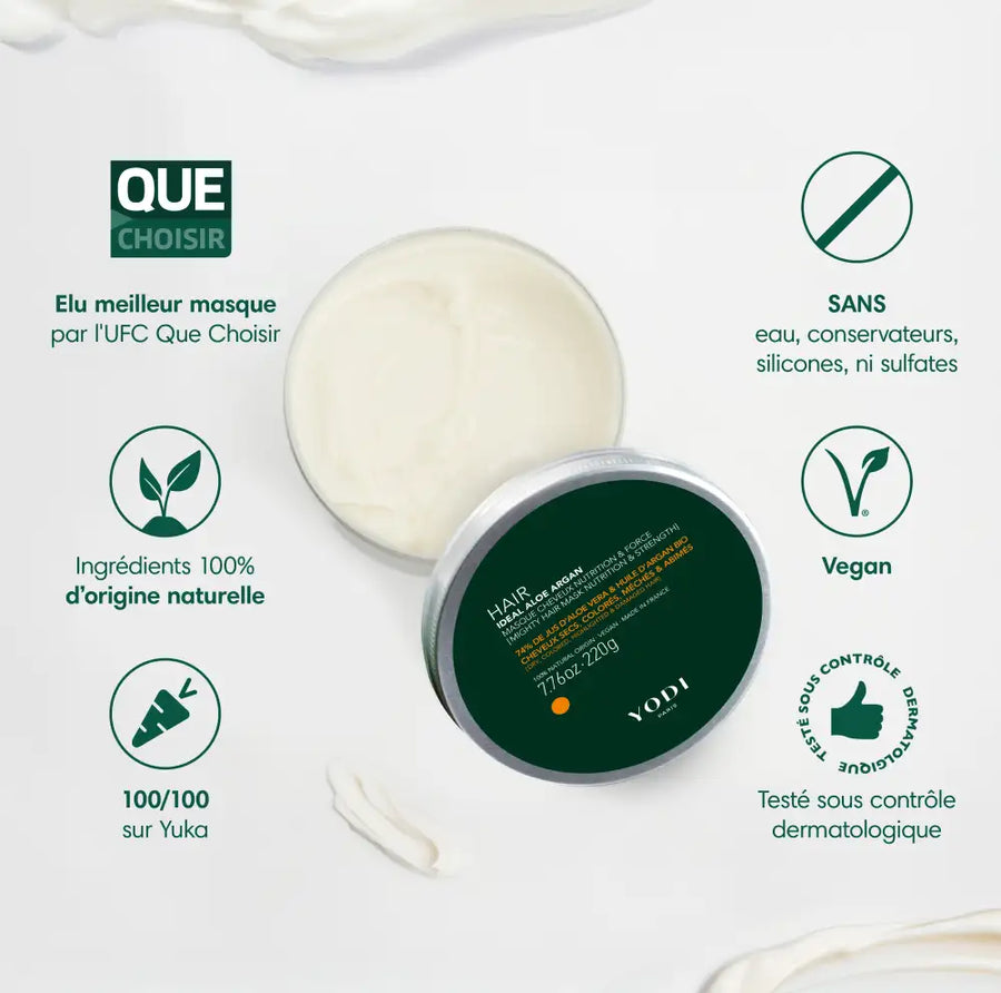 TRIO Masques Nutrition & Force - Cheveux Secs, Colorés ou Méchés