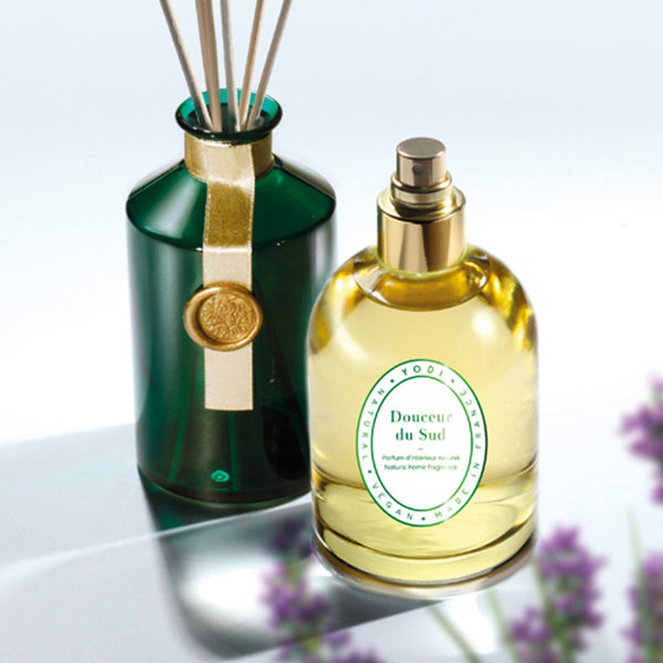 Diffuseur d'intérieur Yodi vert et spray Douceur du Sud, parfum d'intérieur d'origine naturelle