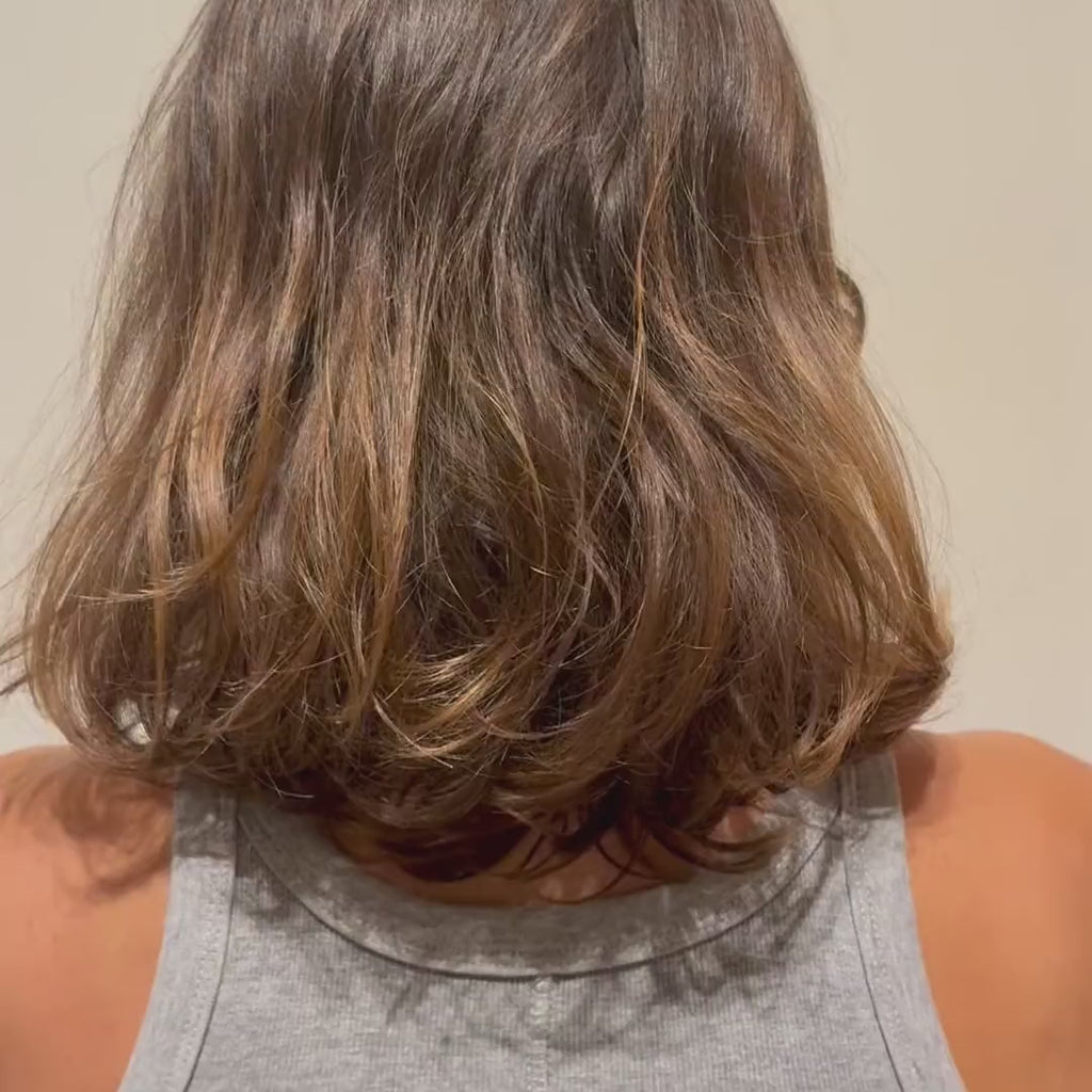 Vidéo avant et après le Masque Idéal Aloe Argan Yodi sur cheveux longs