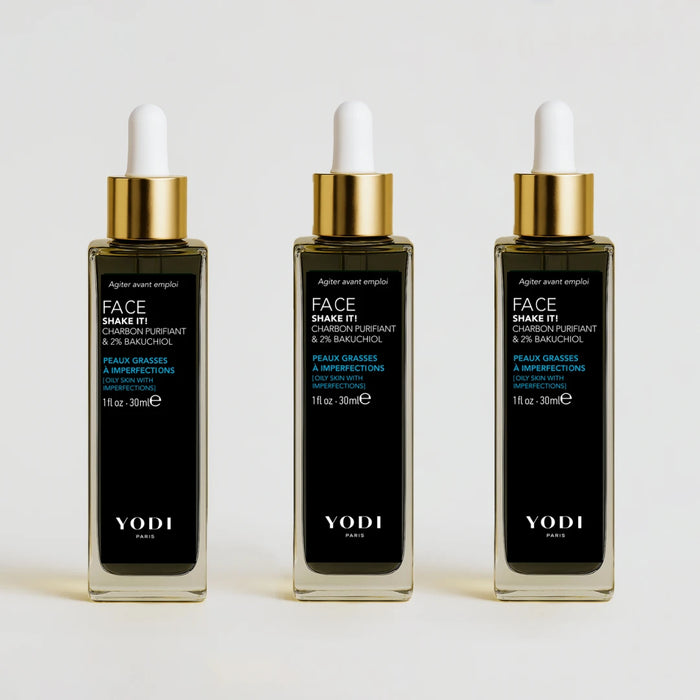 Trio de sérums en huile Anti Imperfections Shake It Yodi, flacons 30 ml